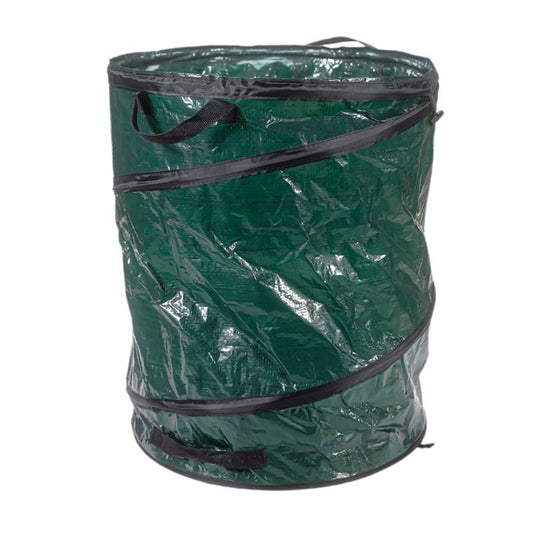 Sac à déchets de jardin - Forme pop up - Contenance : 90 Litres | Pratique et durable | Facile à utiliser | Vert | TRENDYFLAIR
